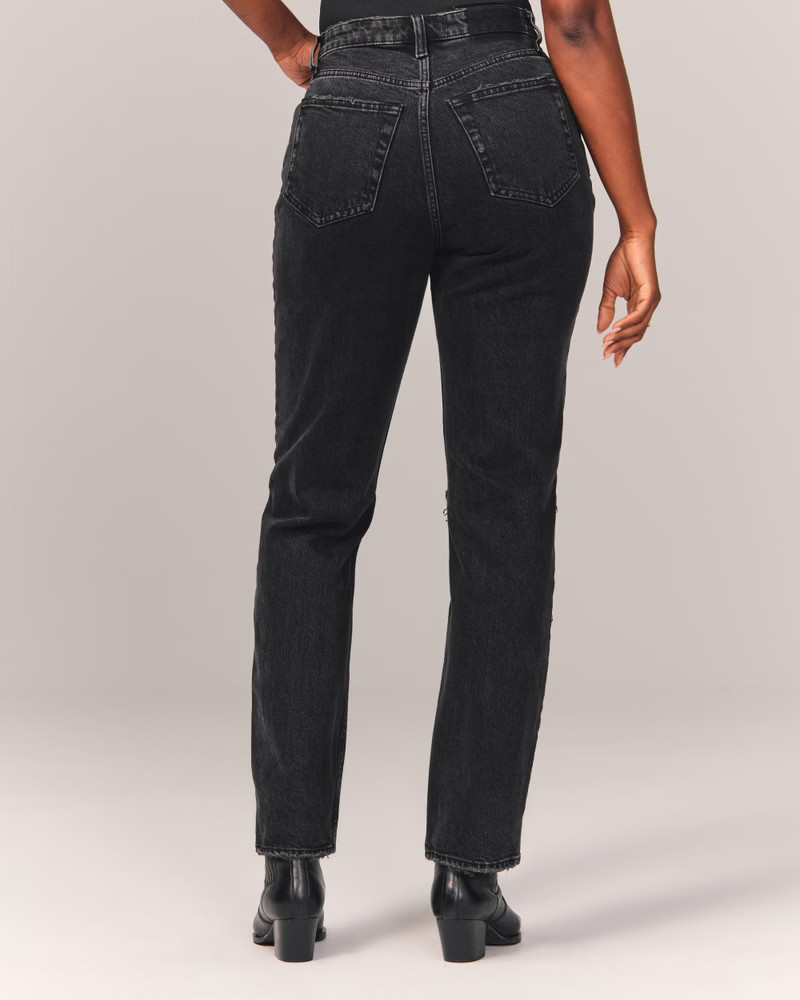 Women's Curve Love High Rise Dad Jean | Women's Bottoms | Abercrombie.com | Abercrombie & Fitch (US)