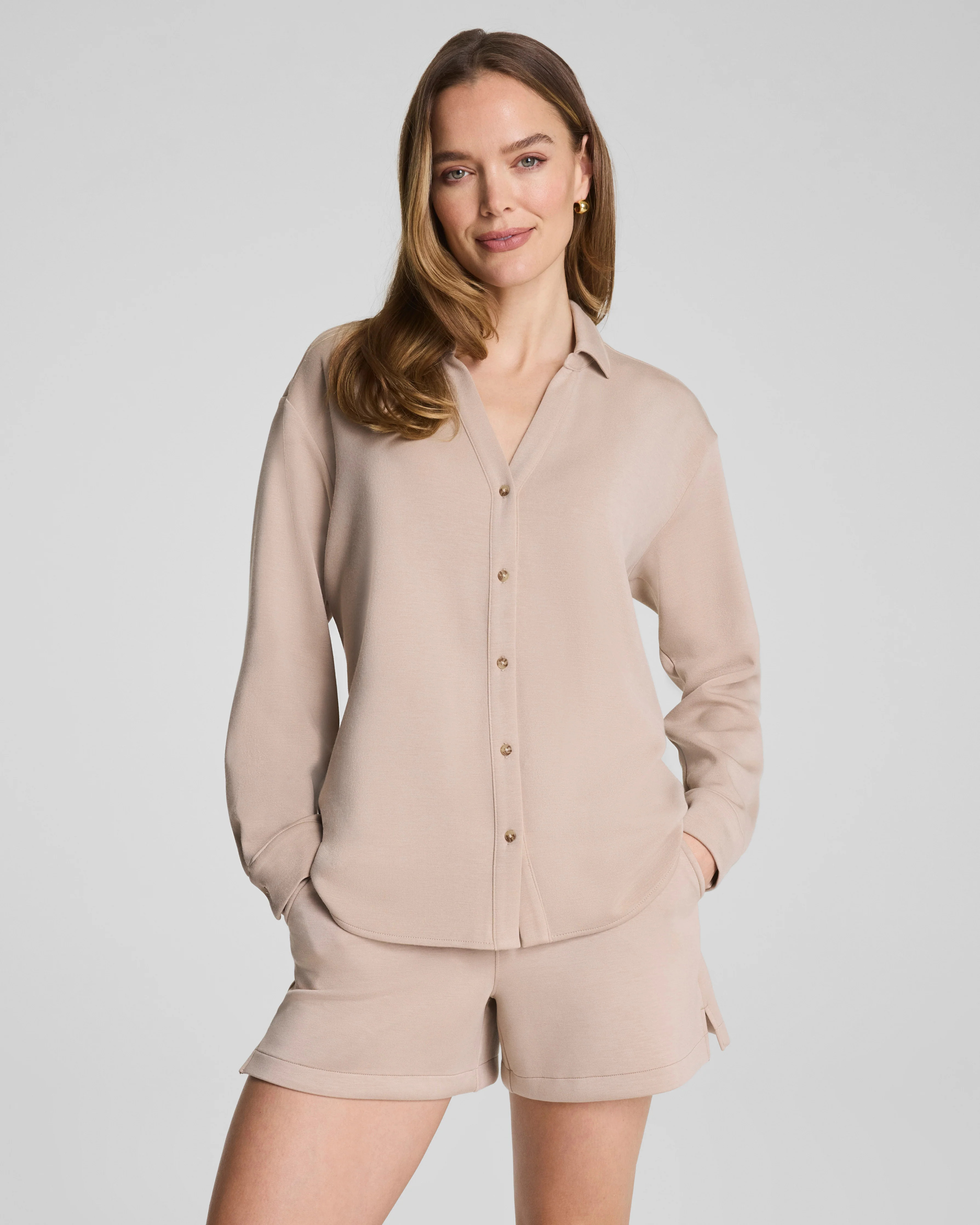 AirEssentials\u00ae Oversized Button-Down Shirt | Spanx | Spanx Canada