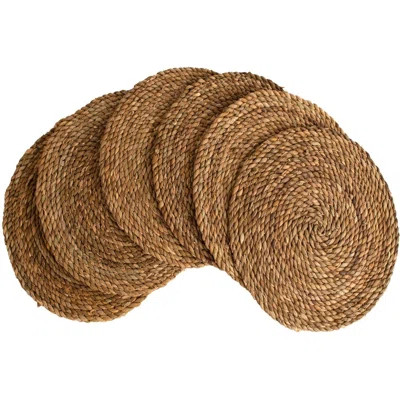 Round Woven Placemats â Set Of 6, Wicker Placemats, Braided Heat Resistant Non-Slip Weave, Eco-Friendly Handmade By African Artisans (13" Round) | Wayfair Professional