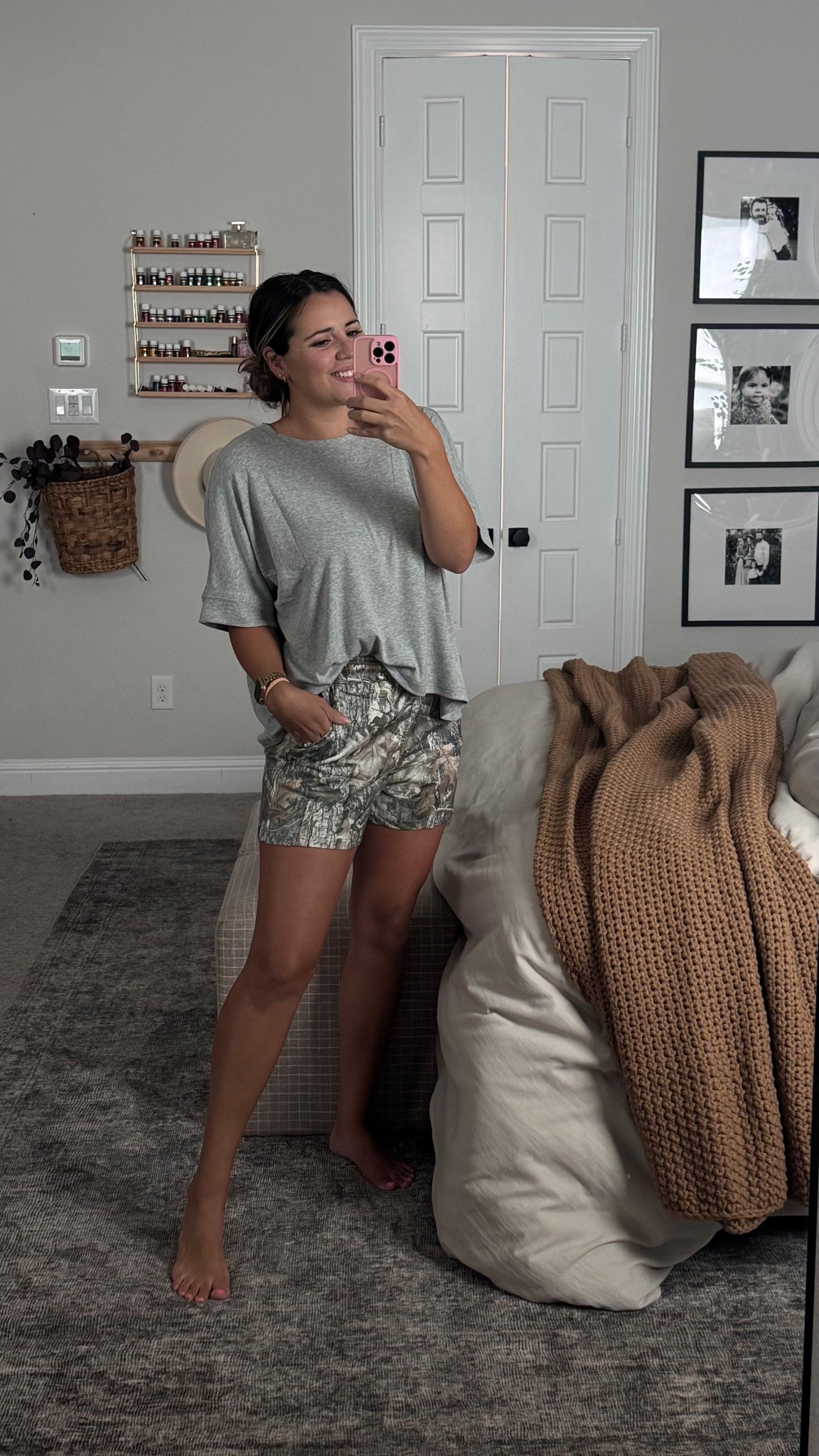 My new Amazon pieces. I’m wearing a medium in these camo shorts and oversized tee. They’re both so comfy!! I’m ordering more colors in the tee for sure 

#LTKStyleTip #LTKFindsUnder50