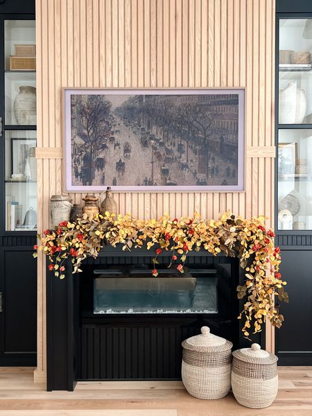 Fall styled fireplace mantle 

#LTKhome #LTKSeasonal #LTKfindsunder50