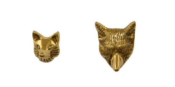 Vintage Solid Brass Fox Drawer Pull | Etsy | Etsy (US)