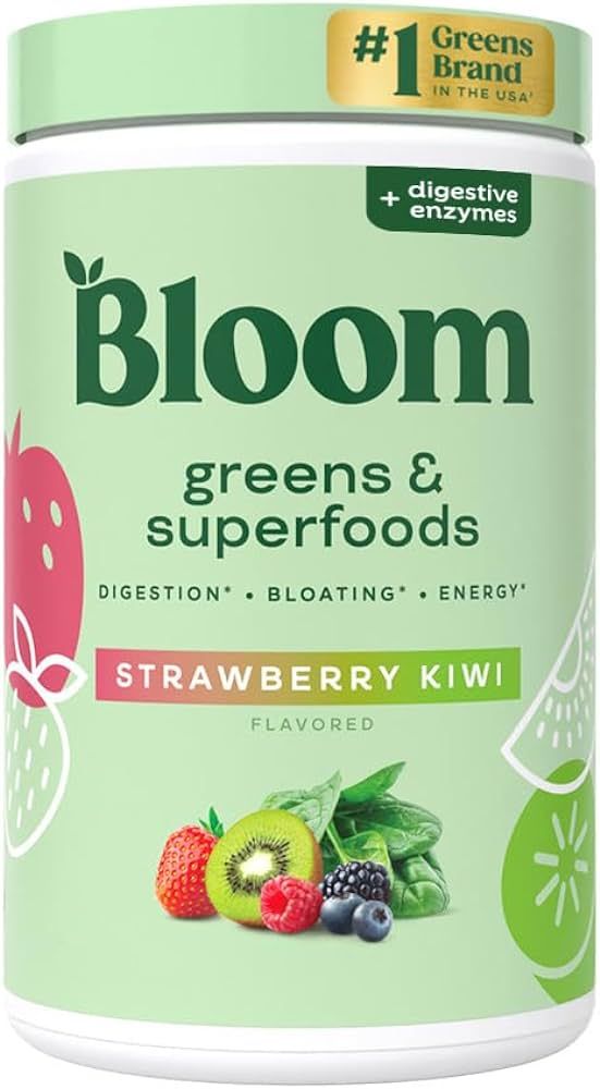 Bloom Nutrition Superfood Greens Powder, Digestive Enzymes with Probiotics and Prebiotics, Gut He... | Amazon (US)
