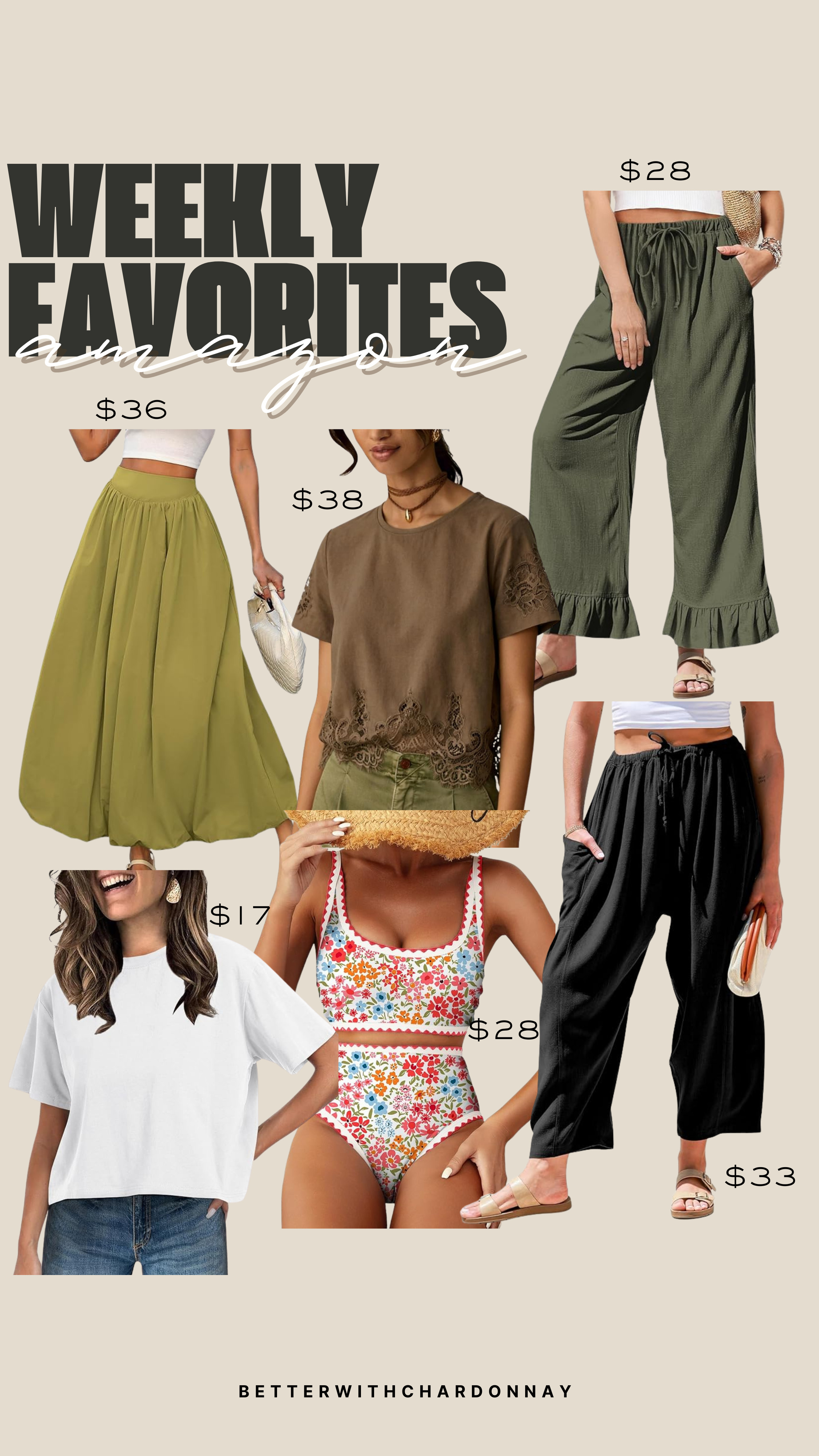 Amazon weekly favorites!

amazon finds, amazon style, amazon fashion, amazon lace top 

 #LTKSeasonal #LTKMidsize