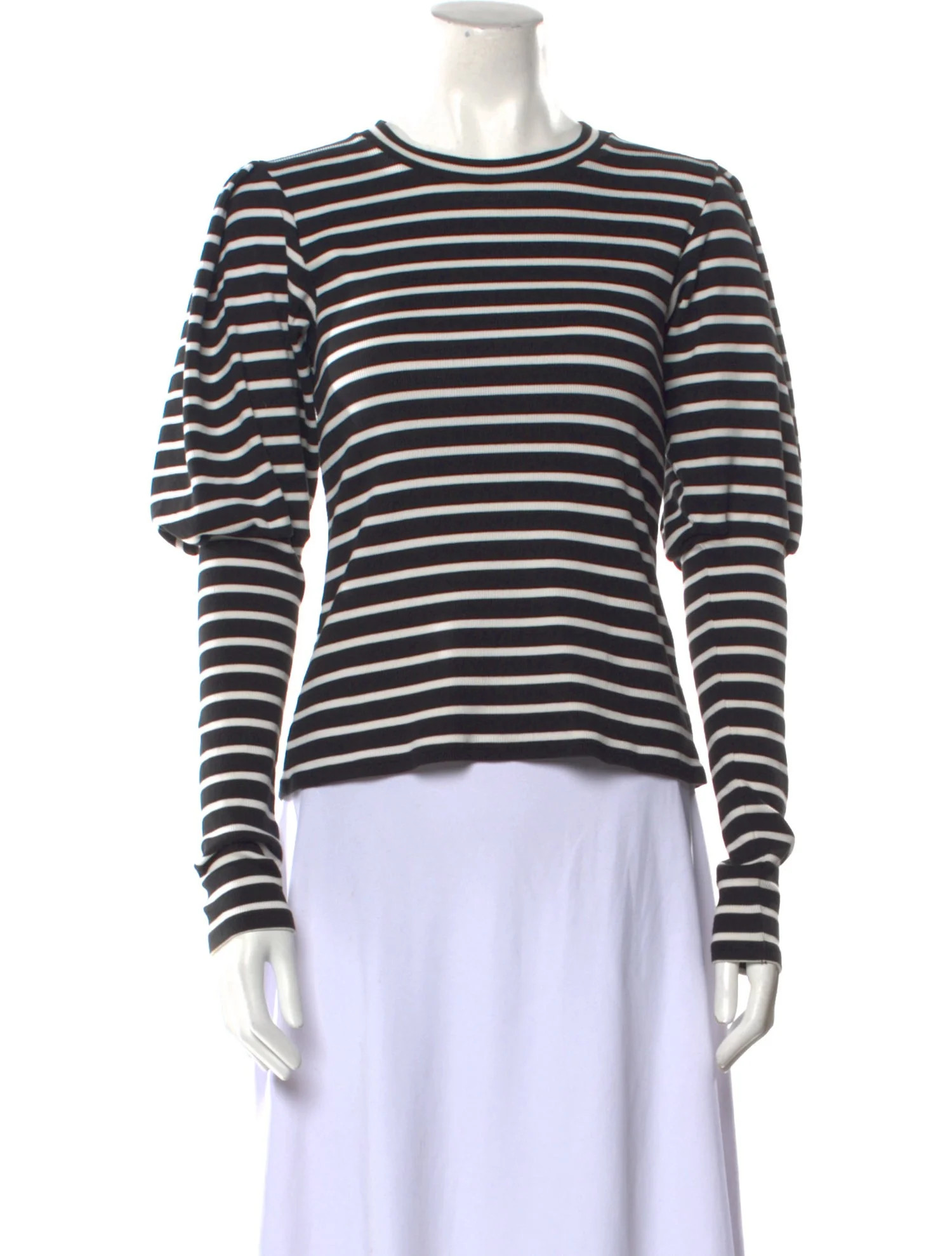 Striped Crew Neck Top | The RealReal