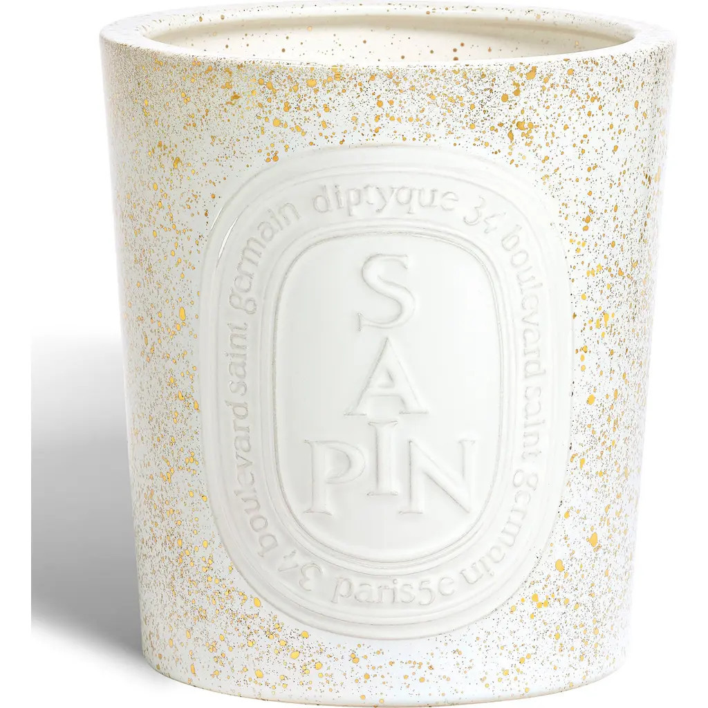 Diptyque Sapin (Pine Tree) - Candle in White/Gold at Nordstrom, Size 2.4 Oz | Nordstrom