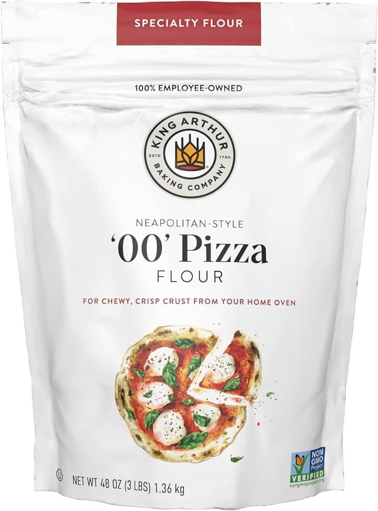 King Arthur 00 Pizza Flour, Non-GMO Project Verified, 100% American Grown Wheat, 3lb | Amazon (US)