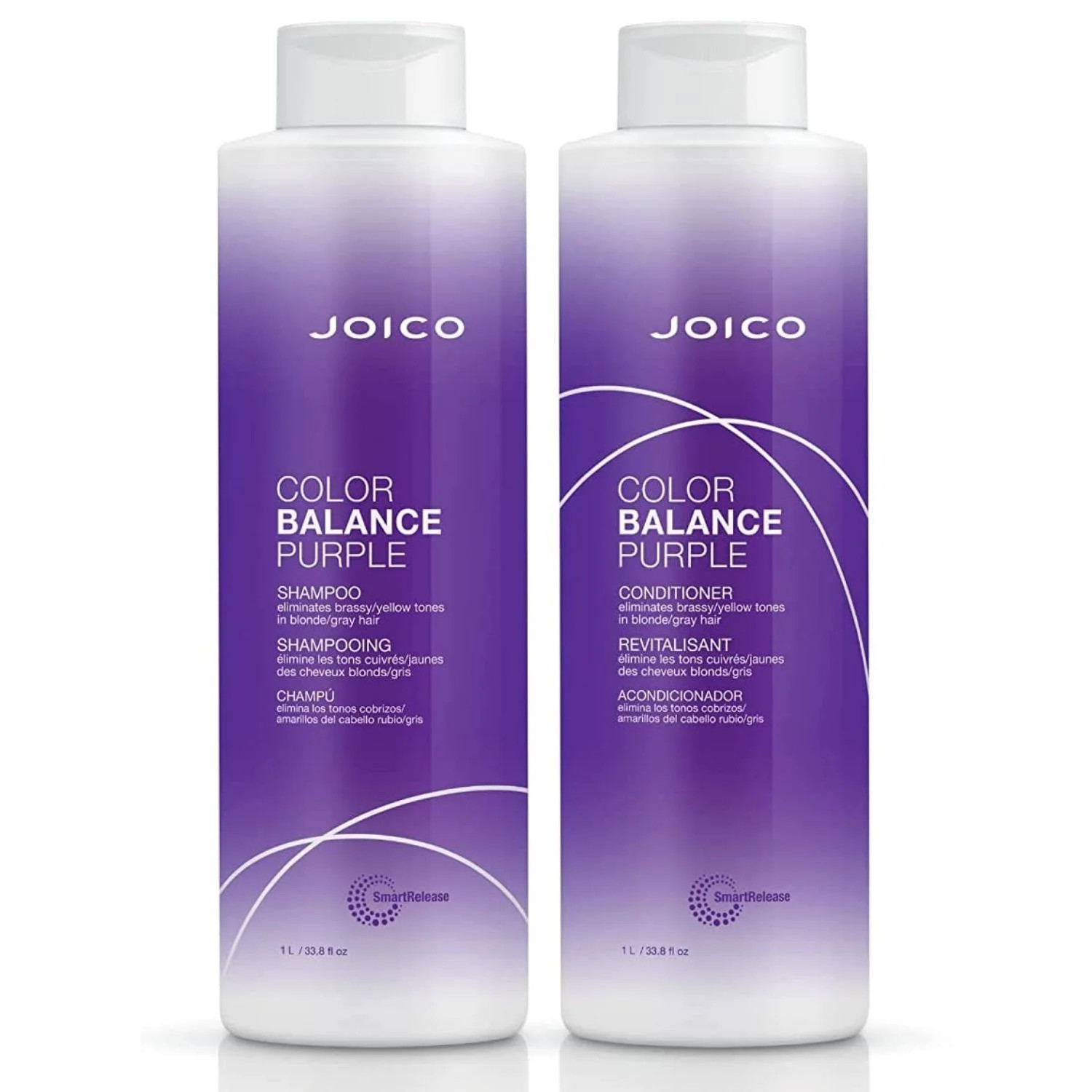 Joico Color Balance Purple Shampoo and Conditioner Set for Color Treated Hair 1L / 33.8 oz Each | Walmart (US)