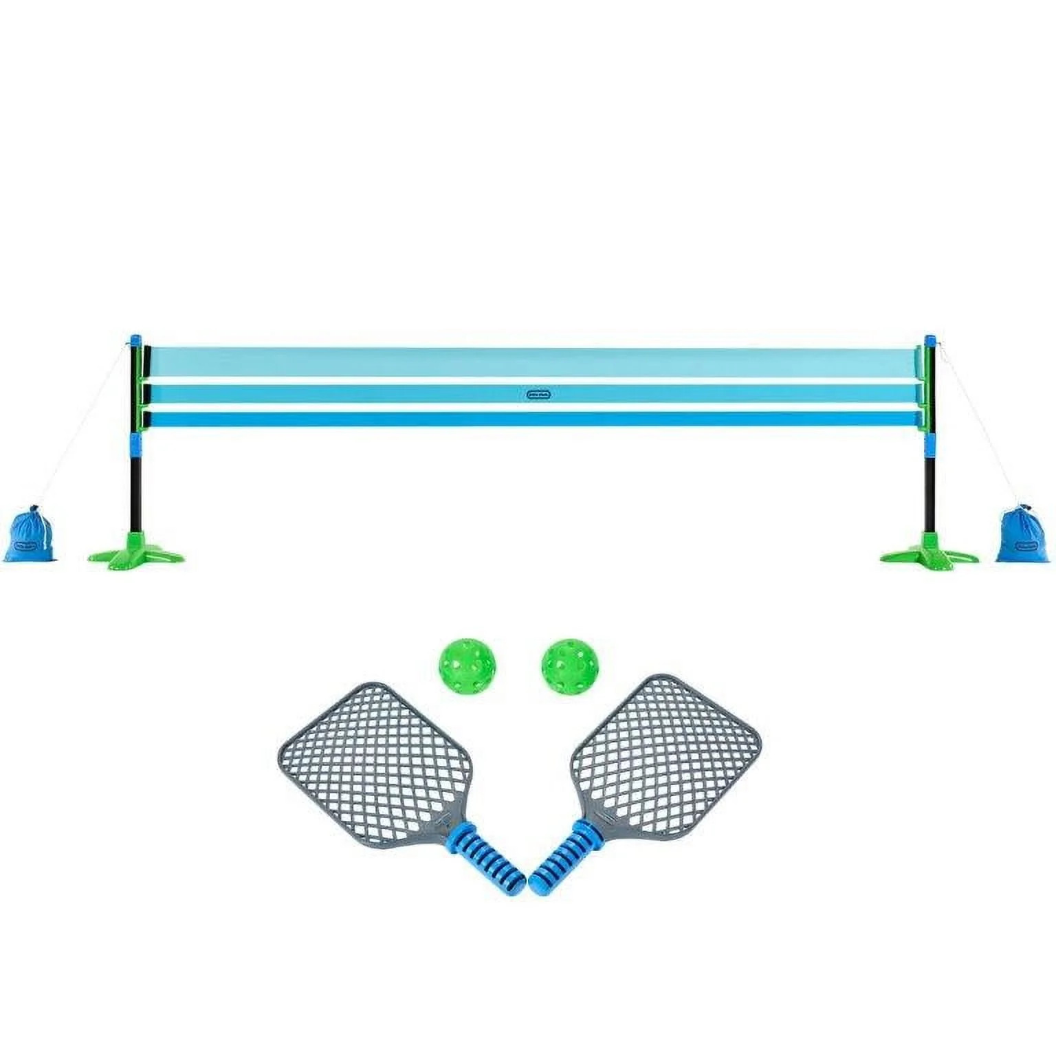 Little Tikes TotSports Pickleball Set, Includes 2 Paddles, 2 Balls, & Net, Ages 3+, Blue | Walmart (US)