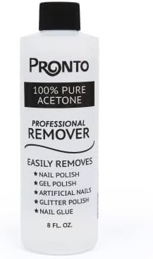 Pronto Acetone Nail Polish Remover - 100 Percent Pure Acetone with Quick Effect and Professional ... | Amazon (US)