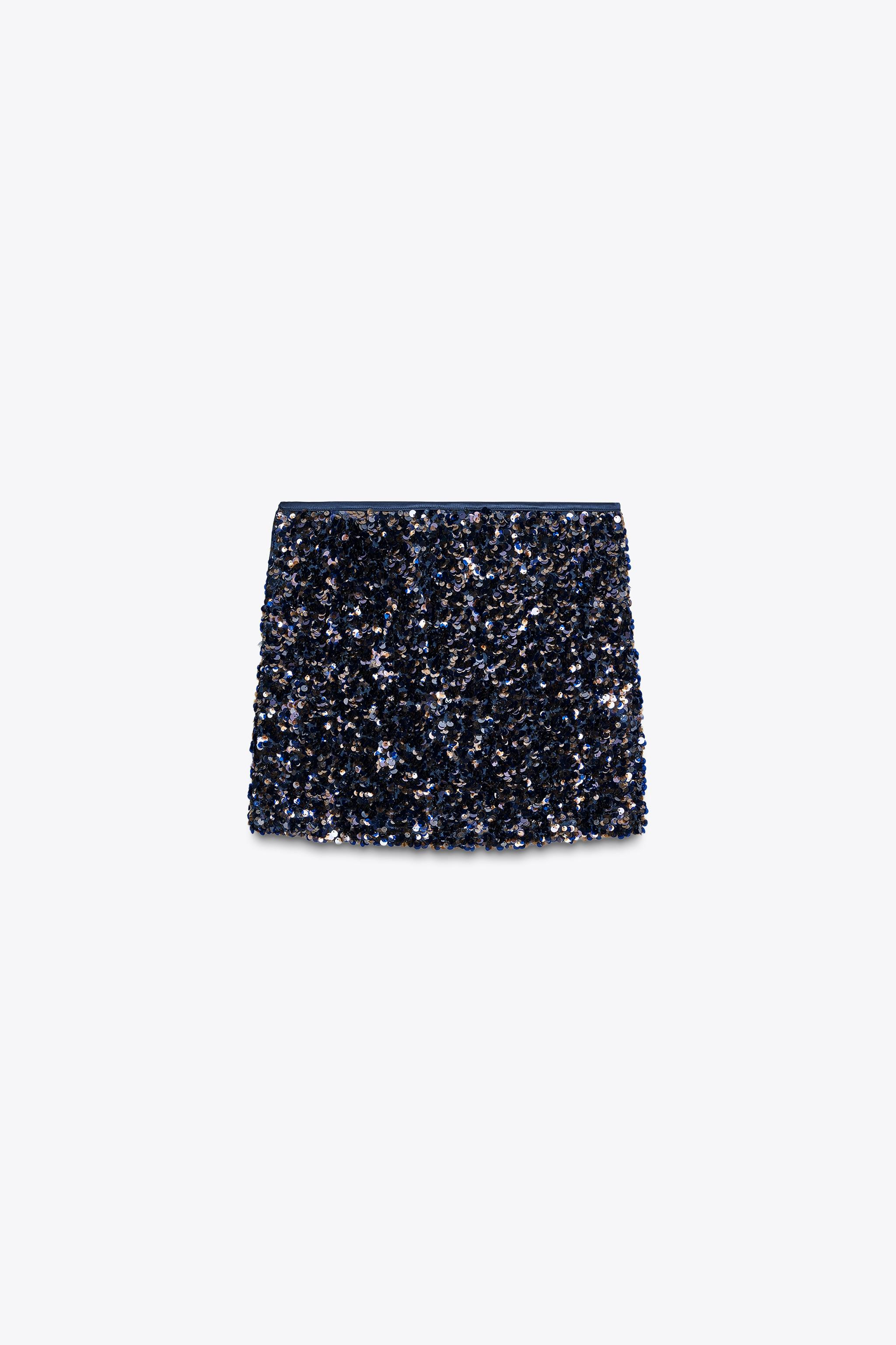 SEQUIN MINI SKIRT | Zara UK