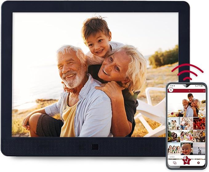 Pix-Star 10 inch WiFi Digital Picture Frame with Free Cloud Storage | Highly giftable for Grandpa... | Amazon (US)