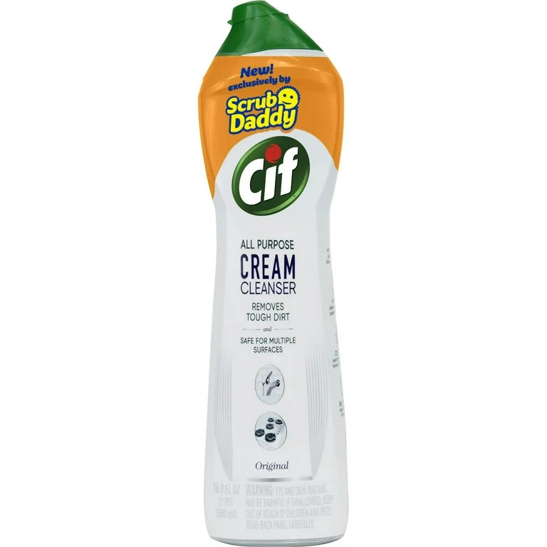 Scrub Daddy Cif Cream All Purpose Cleaner, Lemon - Multi Surface Household Cleaning Cream for Gla... | Walmart (US)