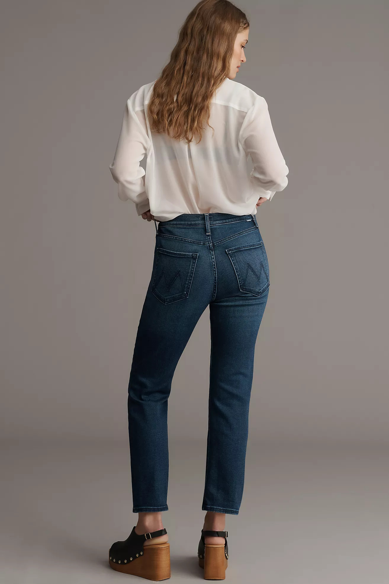 MOTHER The Tripper Ankle High-Rise Crop Flare Jeans | Anthropologie (US)