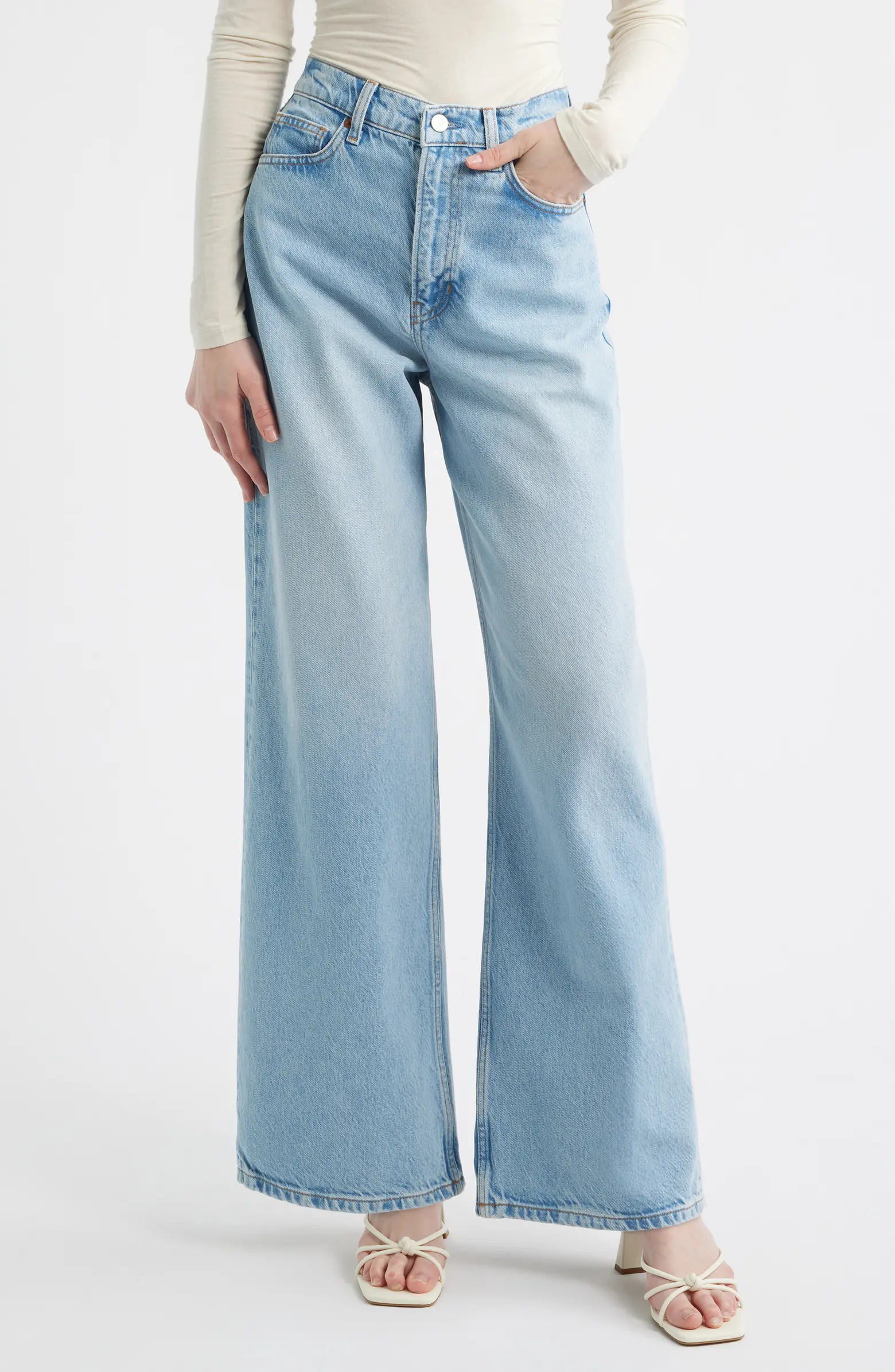 Cary High Waist Slouchy Wide Leg Jeans | Nordstrom