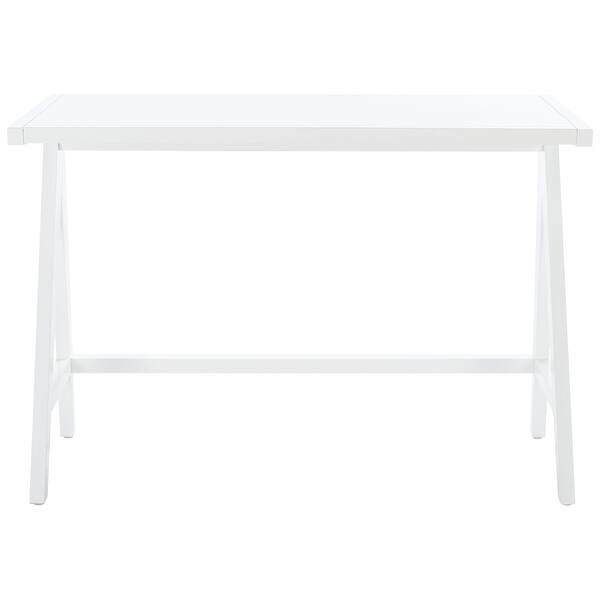 SAFAVIEH Ripley Mahogany Wood Writing Desk - White | Bed Bath & Beyond