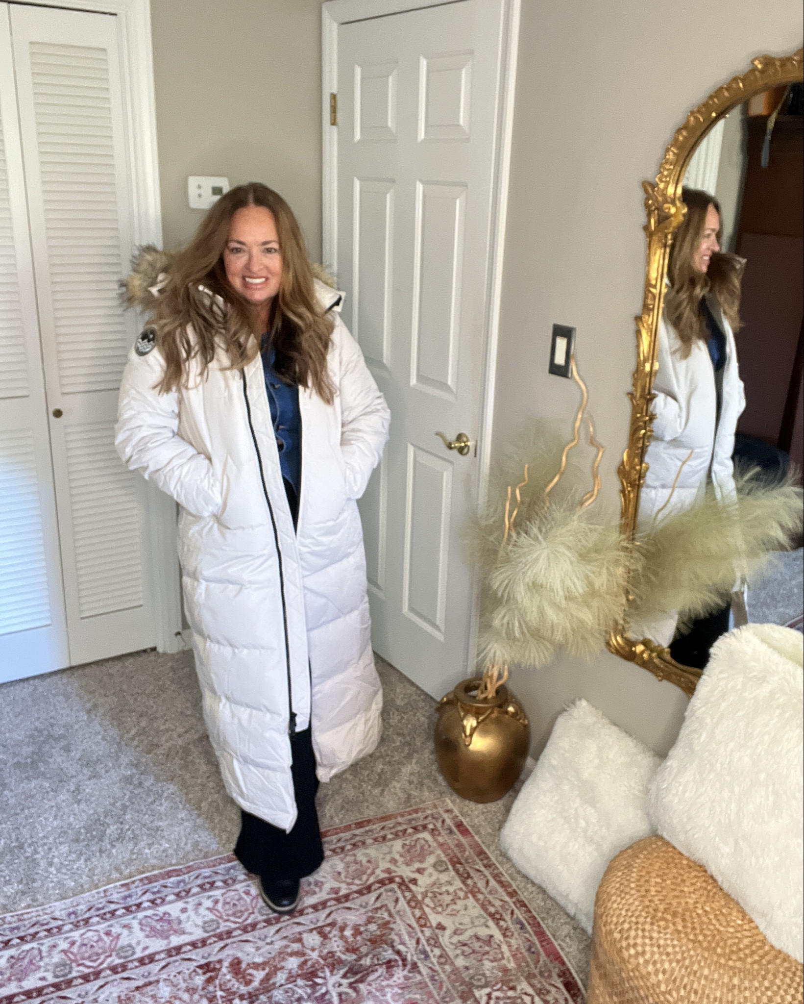 Winter coat of your dreams. It is down filled with fleece lined pockets and fur trim hoodie.

Use discount code: T8LOU6EZ
Link: https://bit.ly/48smBiI

【Premium Down】Crafted from 750+ fill power duck down for exceptional loft, moisture resistance, and resilience after compression, this long puffer jacket, featuring a quilt-through design, delivers outstanding warmth in extreme cold.


【Full Guard Coverage】Featuring a mid-calf length silhouette for maximum protection and additional coverage, the Waukee Parka is crafted with a durable polyester shell and down insulation to protect you in cold climates, ensuring a balanced warmth-to-weight ratio.


【Practical Pockets】Two exterior pockets lined with soft fleece offer enhanced comfort and warmth, while one interior zippered pocket keeps valuables secure. The left interior pocket is ideal for storing small items.


【Detachable Hood & Fur】The removable filled hood with a zippered guard provides warmth and protection from the elements, while the detachable faux fur ruff withstands harsh winds.


【Flexible Closure】The storm flap beneath the two-way zipper blocks out cold winds, while unzipping from the bottom allows for increased mobility and ventilation.

【Highlighted Details】Recessed rib-knit cuffs enhance comfort and help retain warmth, ensuring a snug fit that keeps the cold at bay