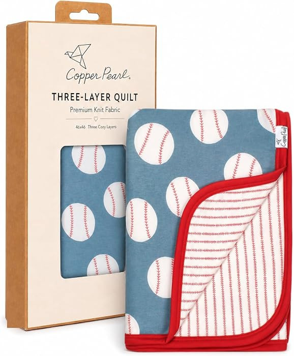 Copper Pearl Three-Layer Baby Blanket: Soft Baby Quilts for Boys and Girls | Breathable, Cozy, To... | Amazon (US)