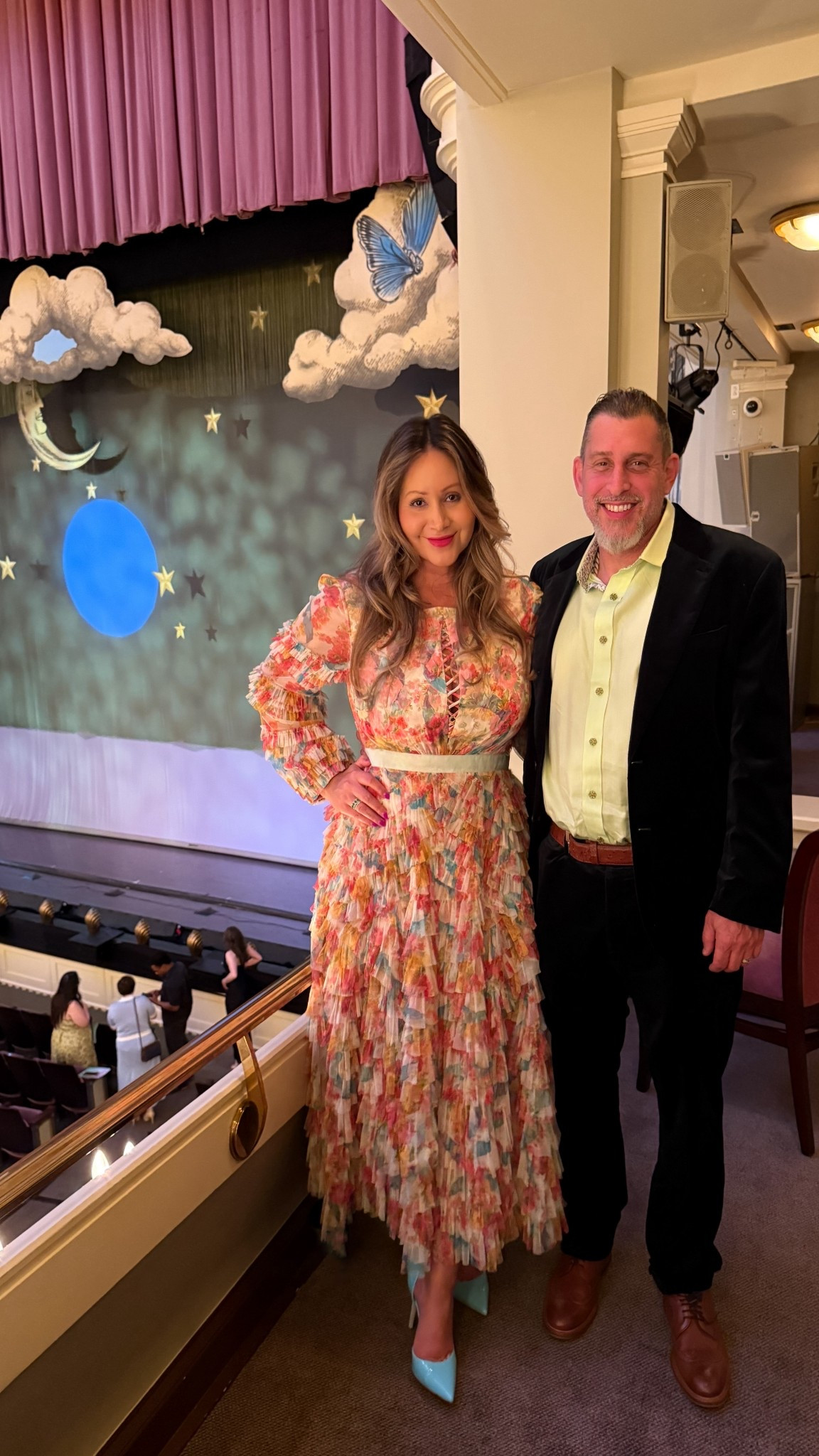 The dress I wore to the Peter Pan ballet 🩰 
Long sleeve, backless, mid-length, multicolor dress.

#LTKPetite #LTKOver40 #LTKMidsize