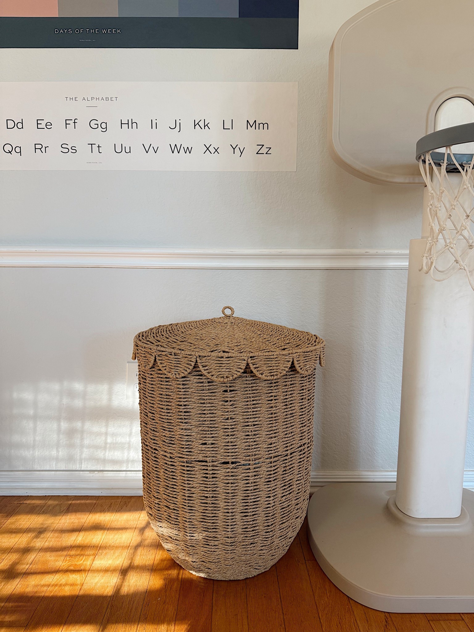 Love this scalloped basket from homegoods and just found very similar ones on Amazon! Perfect for toys, blankets, pillows, laundry, etc!

#LTKHome #LTKKids #LTKFindsUnder100