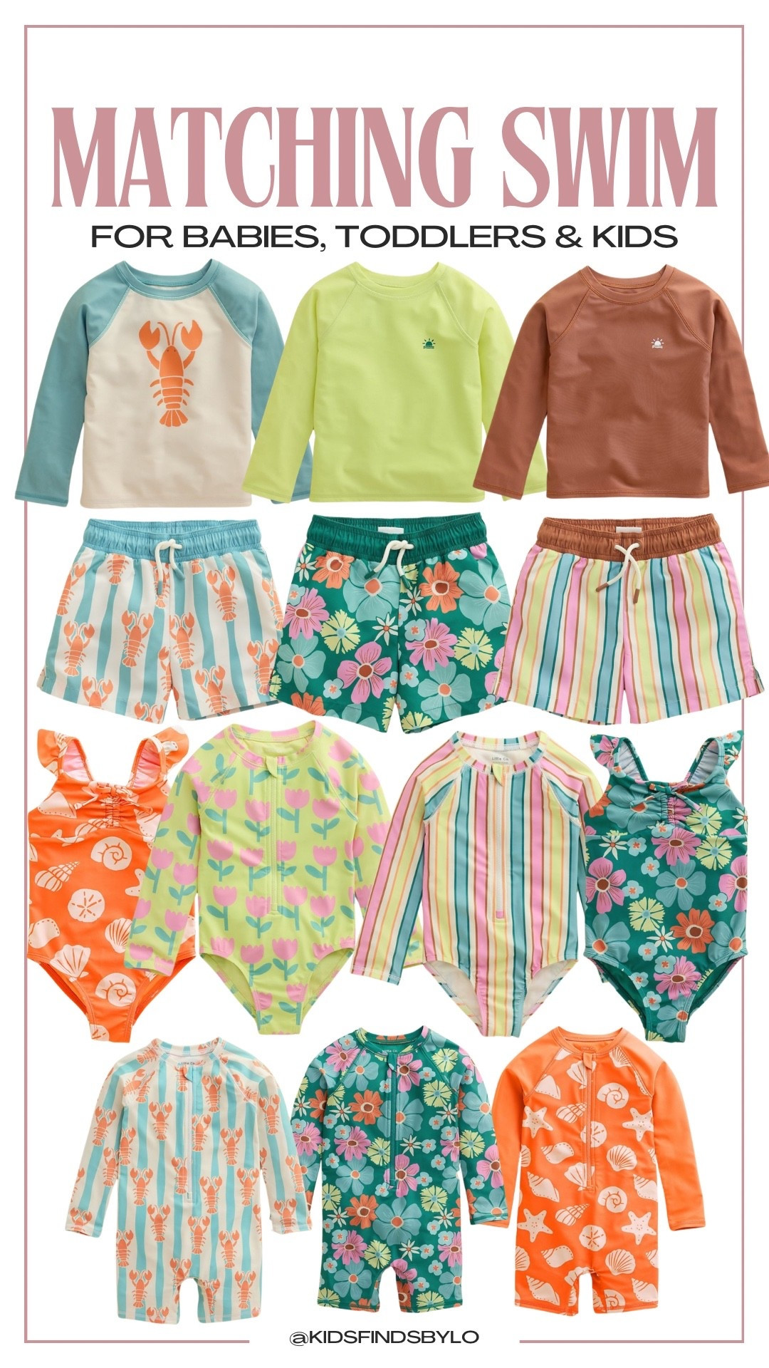 Matching swimsuits for babies, toddlers & older kids! On sale today too! 🙌

#LTKBaby #LTKKids #LTKSwim