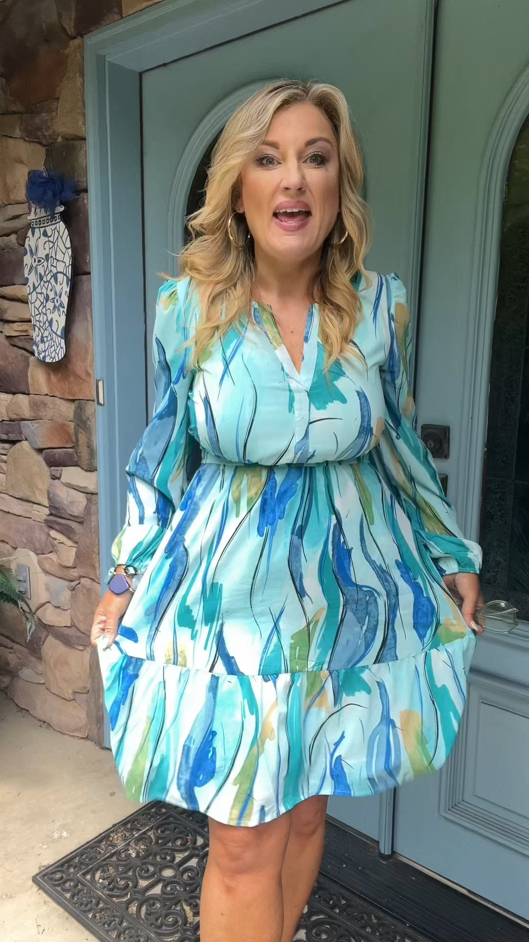 What I wore to work as an almost 50 year old hourglass shape…
V-neck, long sleeve, knee length, elastic waist, figure flattering, hides belly 

True size. Lots of colors

#LTKOver40 #LTKMidsize #LTKWorkwear