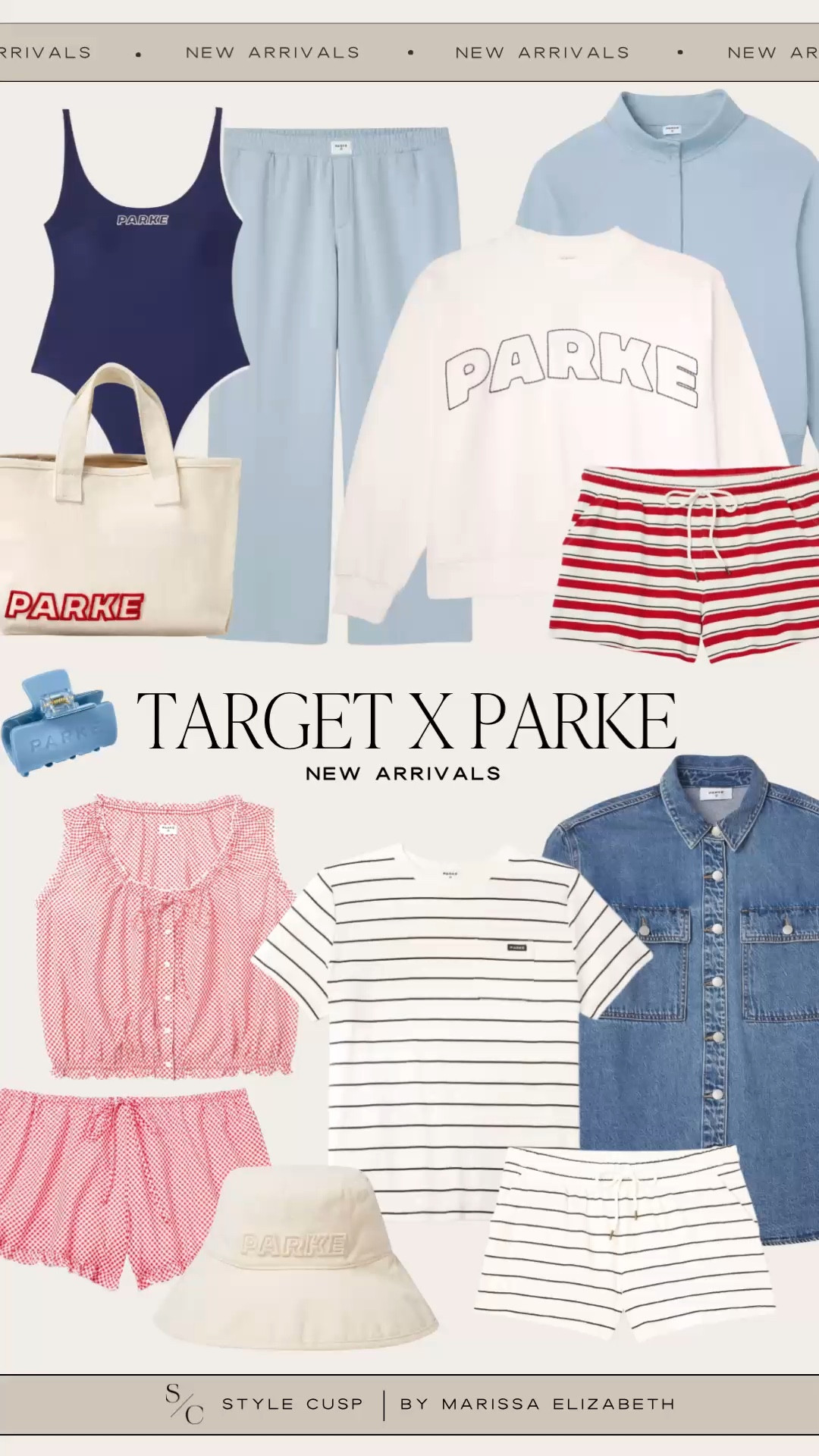 New @Target x Parke collaboration is live now! 

Striped sets, oversized denim shirt, Parke mockneck, mocknecks, Parke at Target, Parke tote, Parke hair clip 

#LTKSeasonal