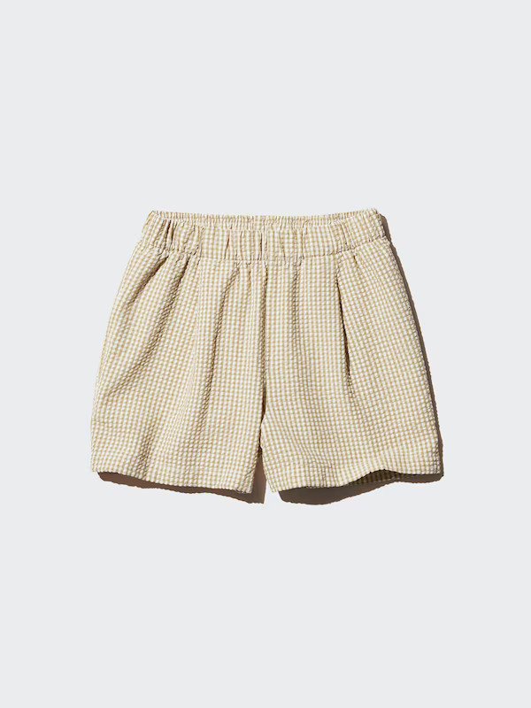 Seersucker Easy Shorts (Gingham) | UNIQLO (UK)