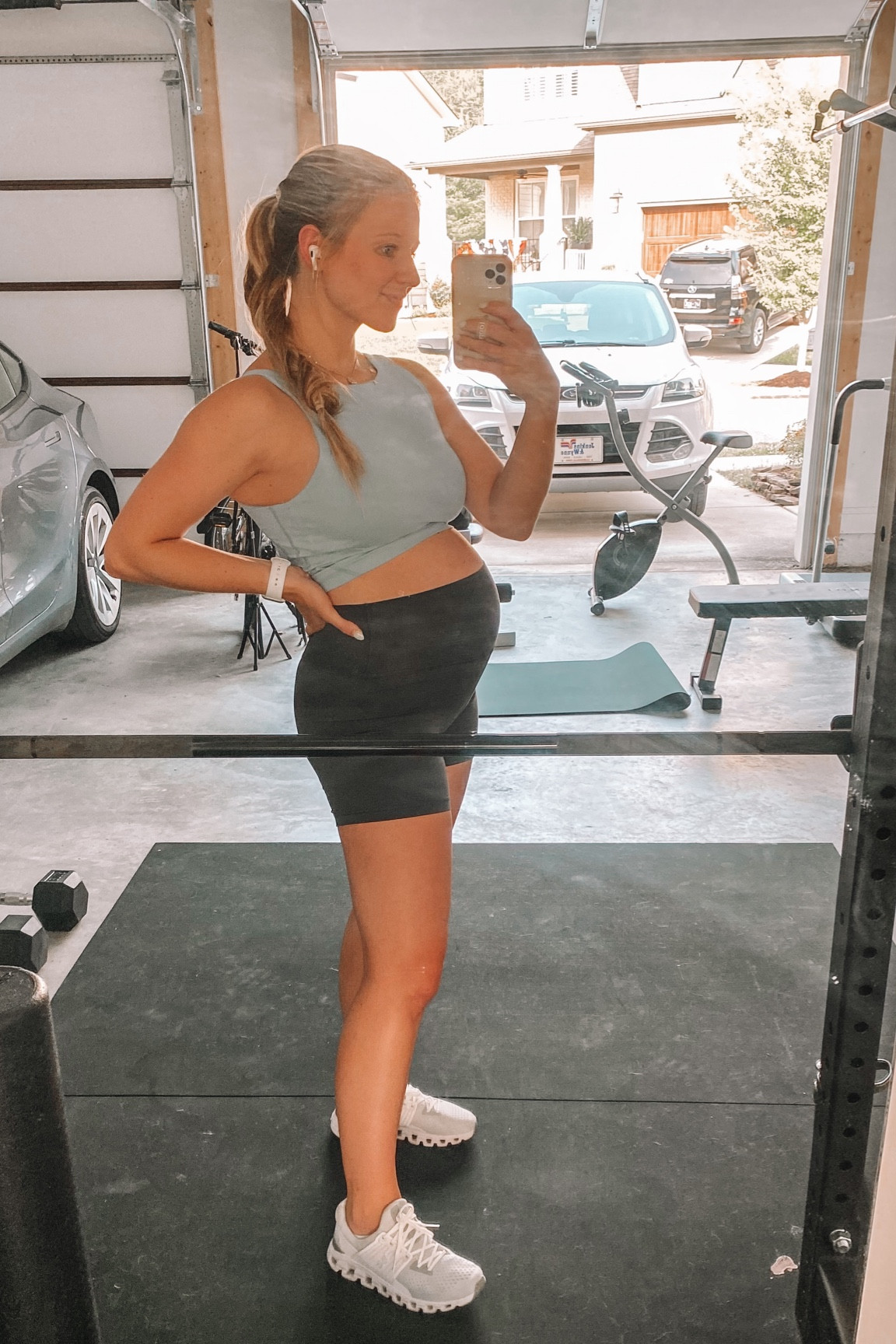 Bump friendly | had prepregnancy | size small in both 

#LTKxPrimeDay #LTKFitness #LTKbump