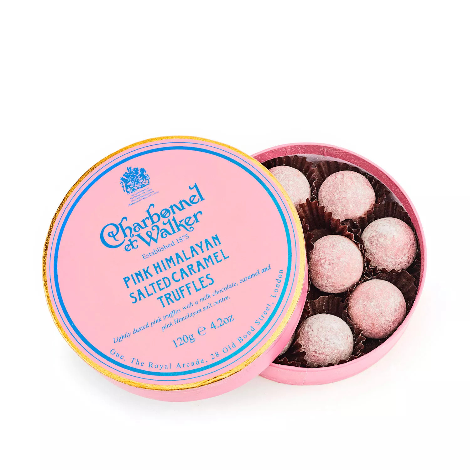 Charbonnel et Walker Pink Himalayan Salted Caramel Truffles | Sur La Table