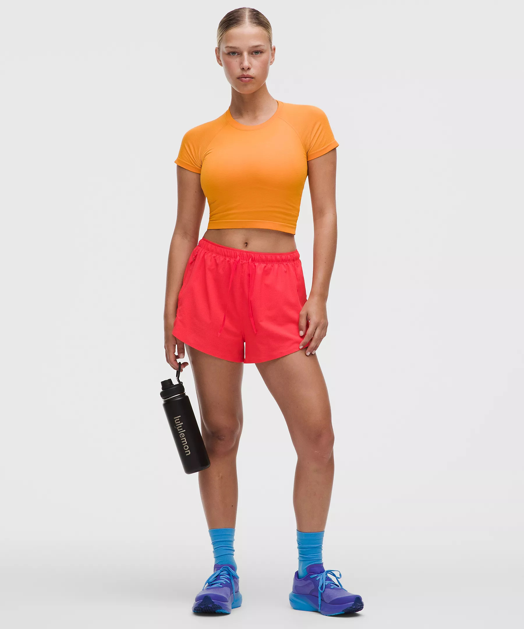 Textured Mesh High-Rise Running Short 2.5" | Lululemon (US)