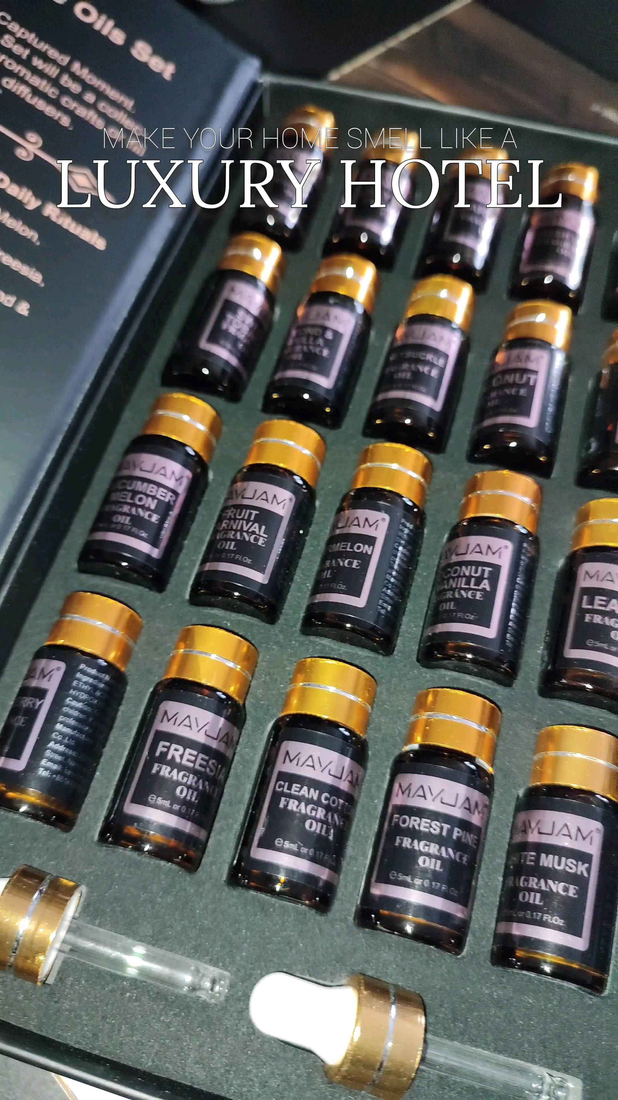 Make your home smell incredible! Create your Home's signature scent, or try Luxury Hotels combinations with @MayJam Essential oils kit. #Home @MayJam #Amazon #HomeDecor #InteriorDesign #CleanHome #HomeFinds #AmazonFinds 

#LTKHome #LTKSaleAlert