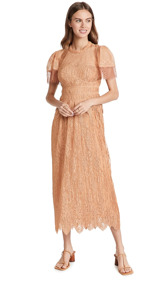 Violetta Flutter Sleeve  Dress | Shopbop