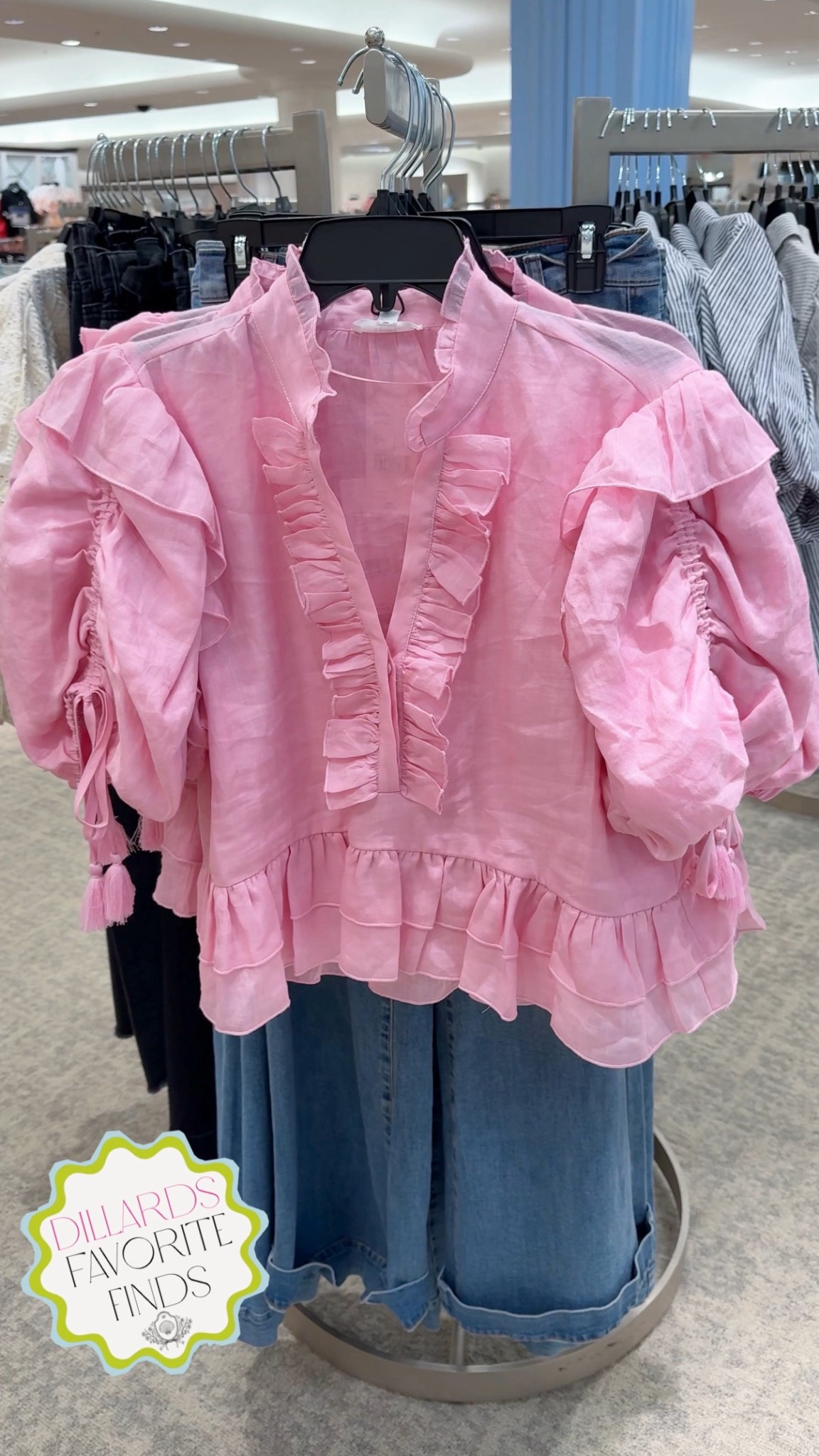 Ruffle top, pink top, linen top, dillards outfit, dillards clothes, summer top 

The most perfect top!😍 need it in every color! 

#LTKSeasonal #LTKootd