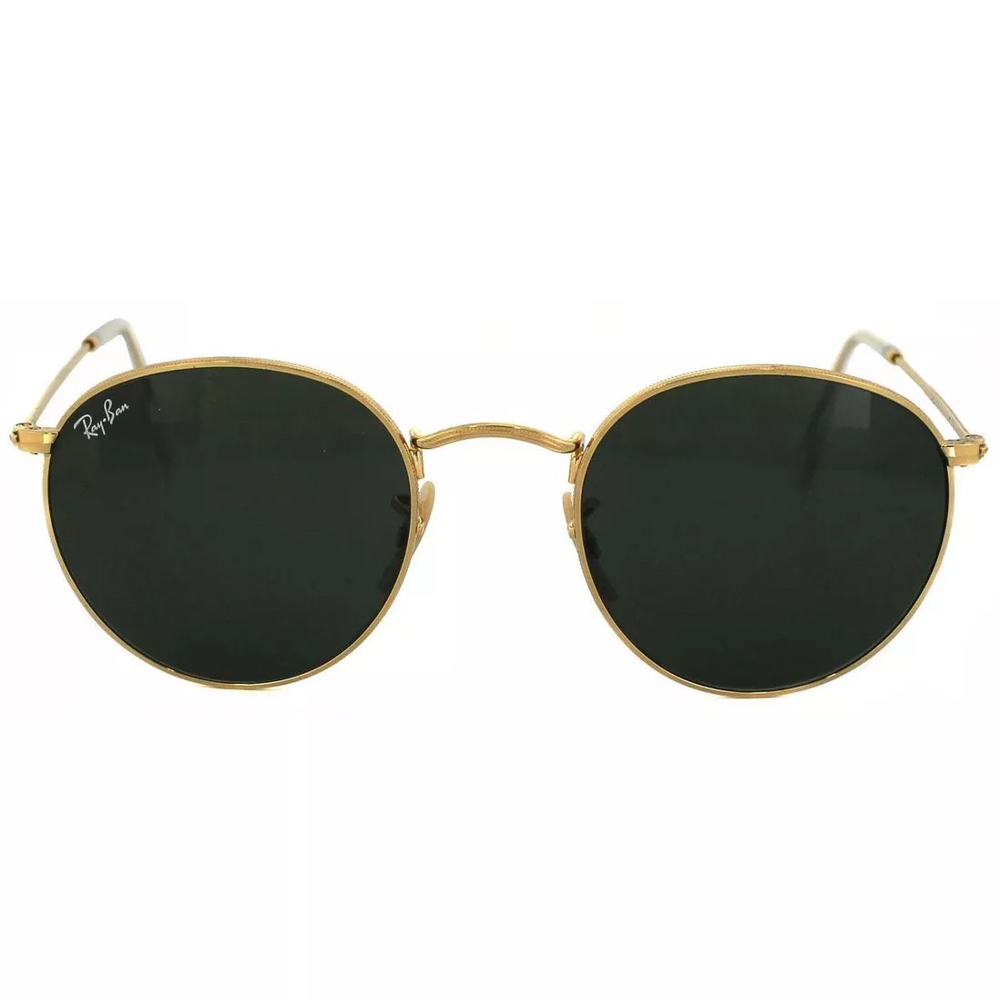 Round Gold Green Sunglasses | Debenhams UK