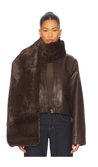 Free People Snow Angel Scarf in Brown. | Revolve Clothing (Global)