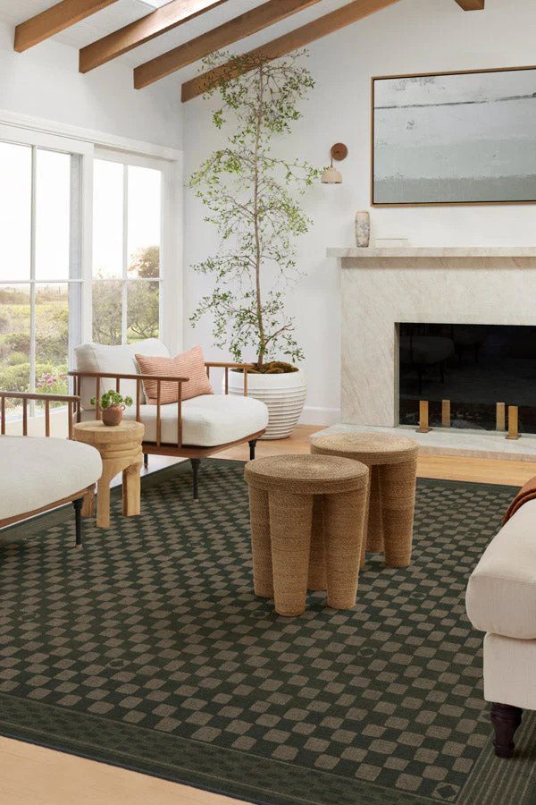Castello Olive Green Rug | Ruggable