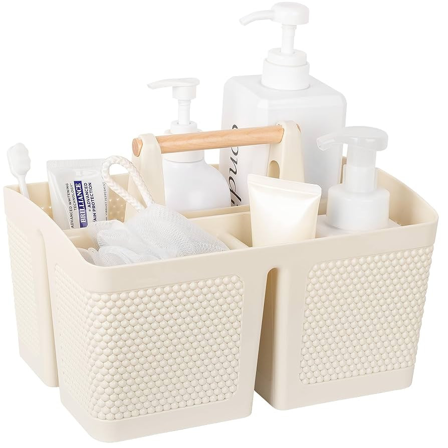 rejomiik Cesta portátil para ducha, organizador de plástico para limpieza, bolsa de almacenamie... | Amazon (US)