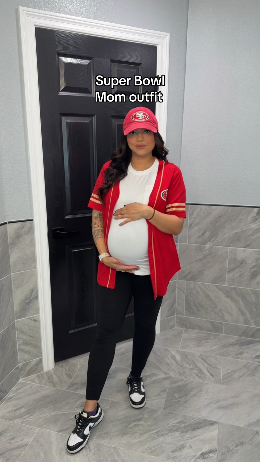 Super Bowl outfit 
Hat - one size 
Shirt - medium 
Shoes - 7 

#LTKMostLoved #LTKWatchNow #LTKBump