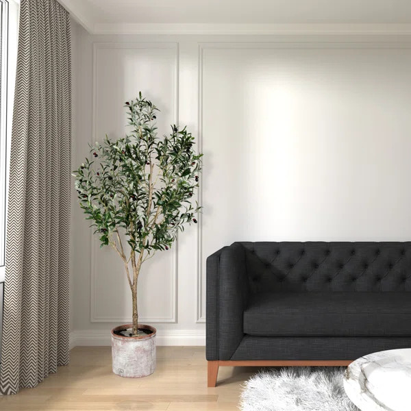 Artificial Olive Tree in Pot | Wayfair North America