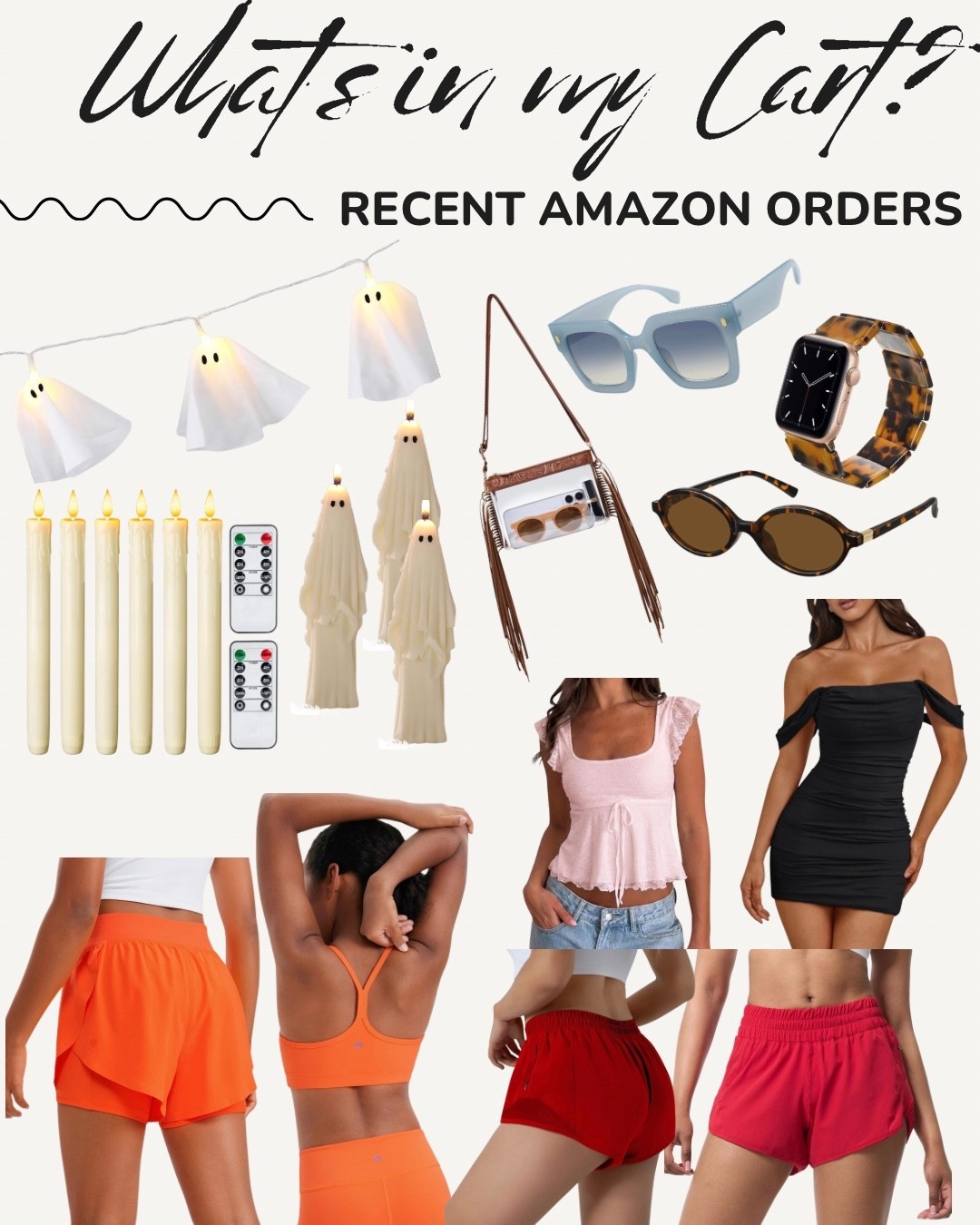 Check out my recent orders from Amazon! I’m in love with those ghost candles and the fashion is always in my cart cause it’s that good 💯

#amazon #workoutoutfits #halloween #halloweendecor #falldecor #sunglasses

#LTKSeasonal #LTKHome #LTKBeauty