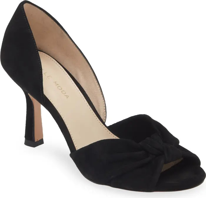 Wayan Knot Detail Open Toe Pump (Women) | Nordstrom