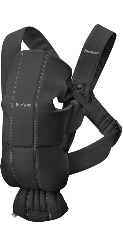 BabyBjorn Baby Carrier Mini Black Cotton | Well.ca