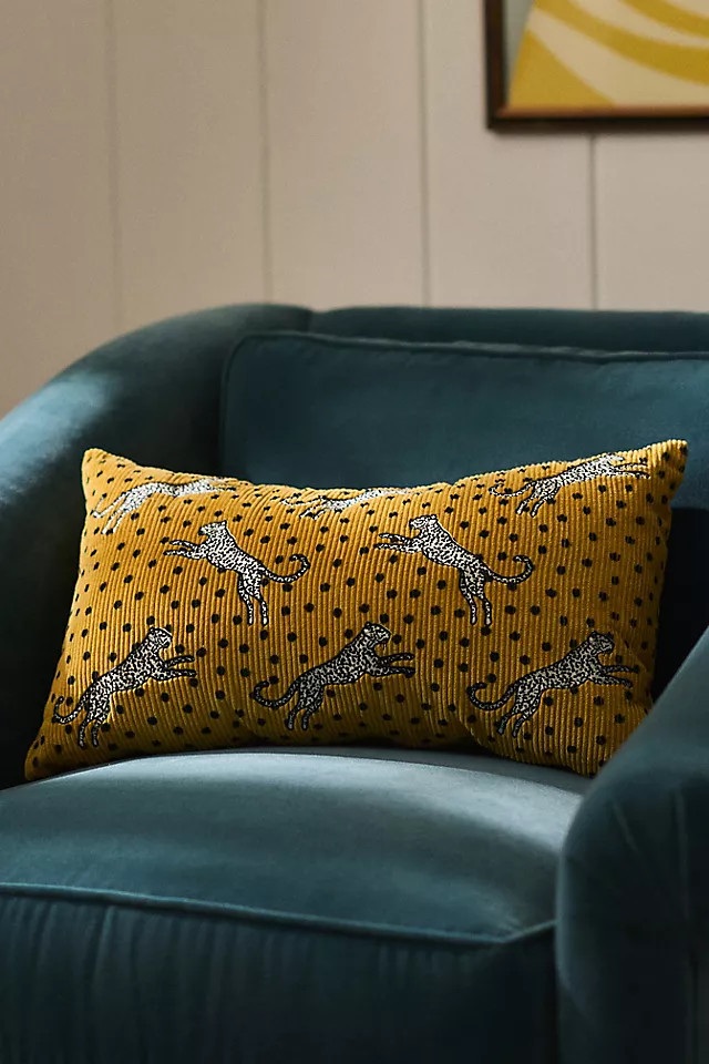 Maeve Izzy Cotton Embroidered Animal Pillows | Anthropologie (US)