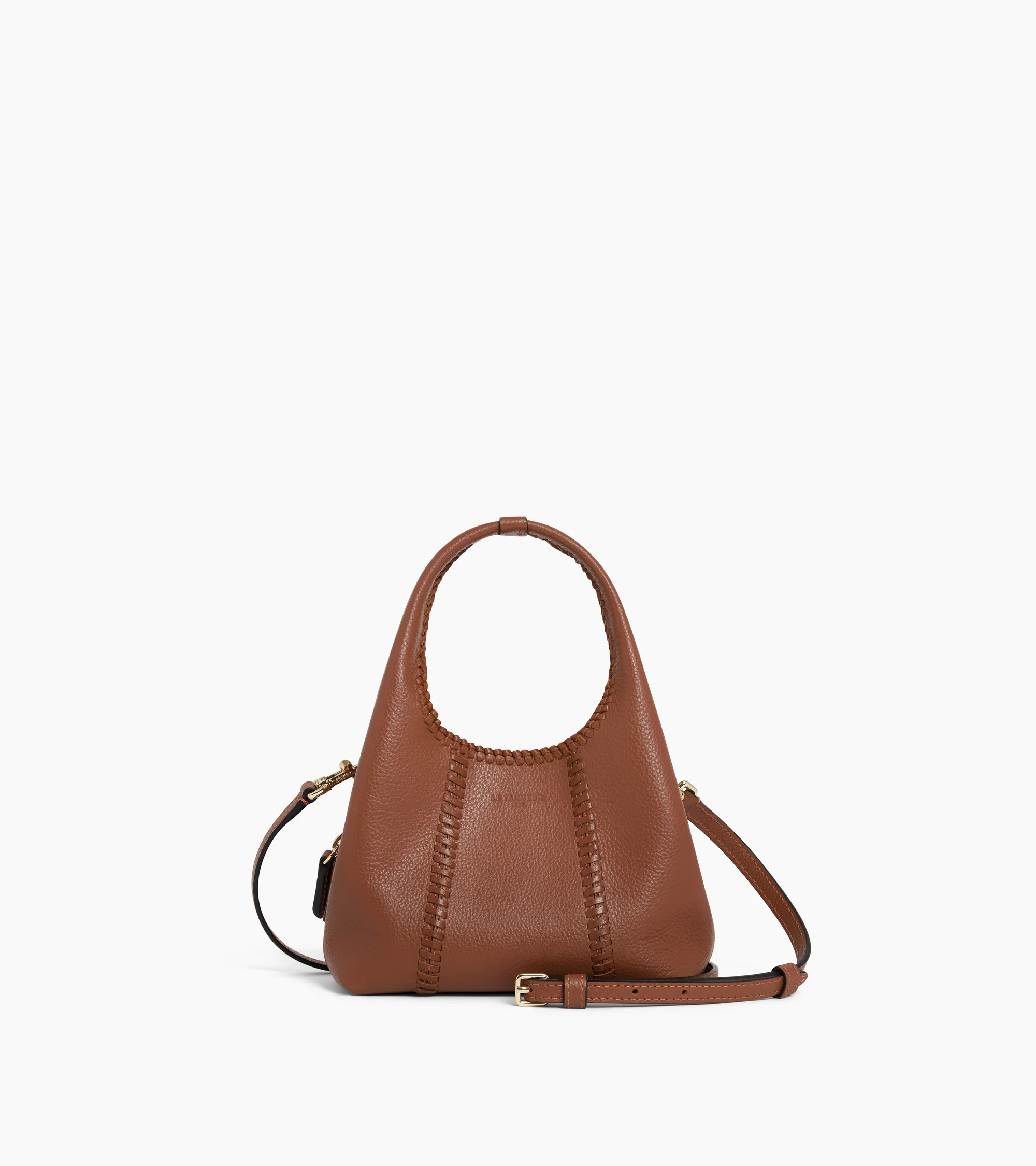 Juliette mini grained leather handbag with topstitching | Le Tanneur