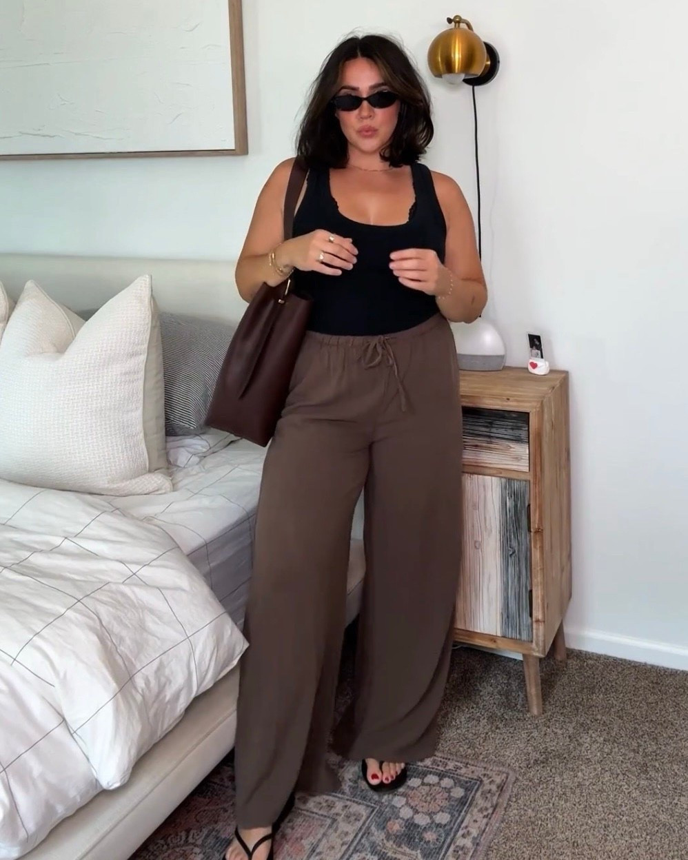 Easy for summer, flowy, lightweight and wearable anywhere! I got ready in 3 minutes! 

Bralette: M
Undies: L
Pants: L
Tank: L

#LTKootd #LTKSeasonal #LTKMidsize