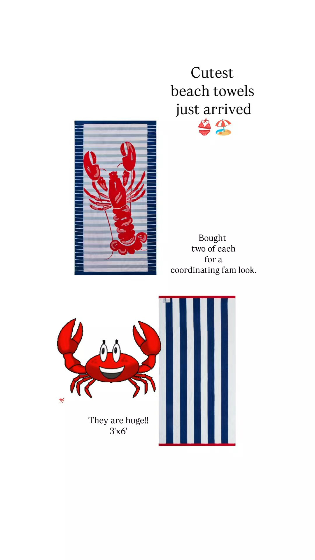 The cutest and most giant beach towels just arrived. Under $12 each!

#LTKSeasonal