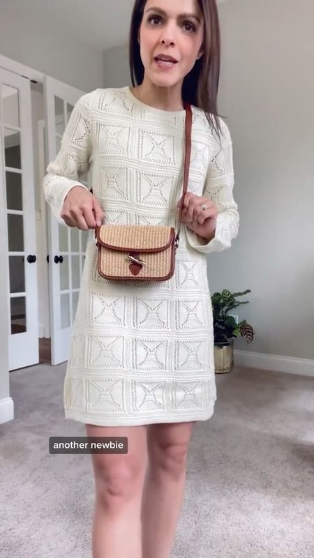 DIALY LOOK | crochet dress, crossbody bag, mules, Spring outfit idea, Amazon find 

#LTKFind #LTKstyletip