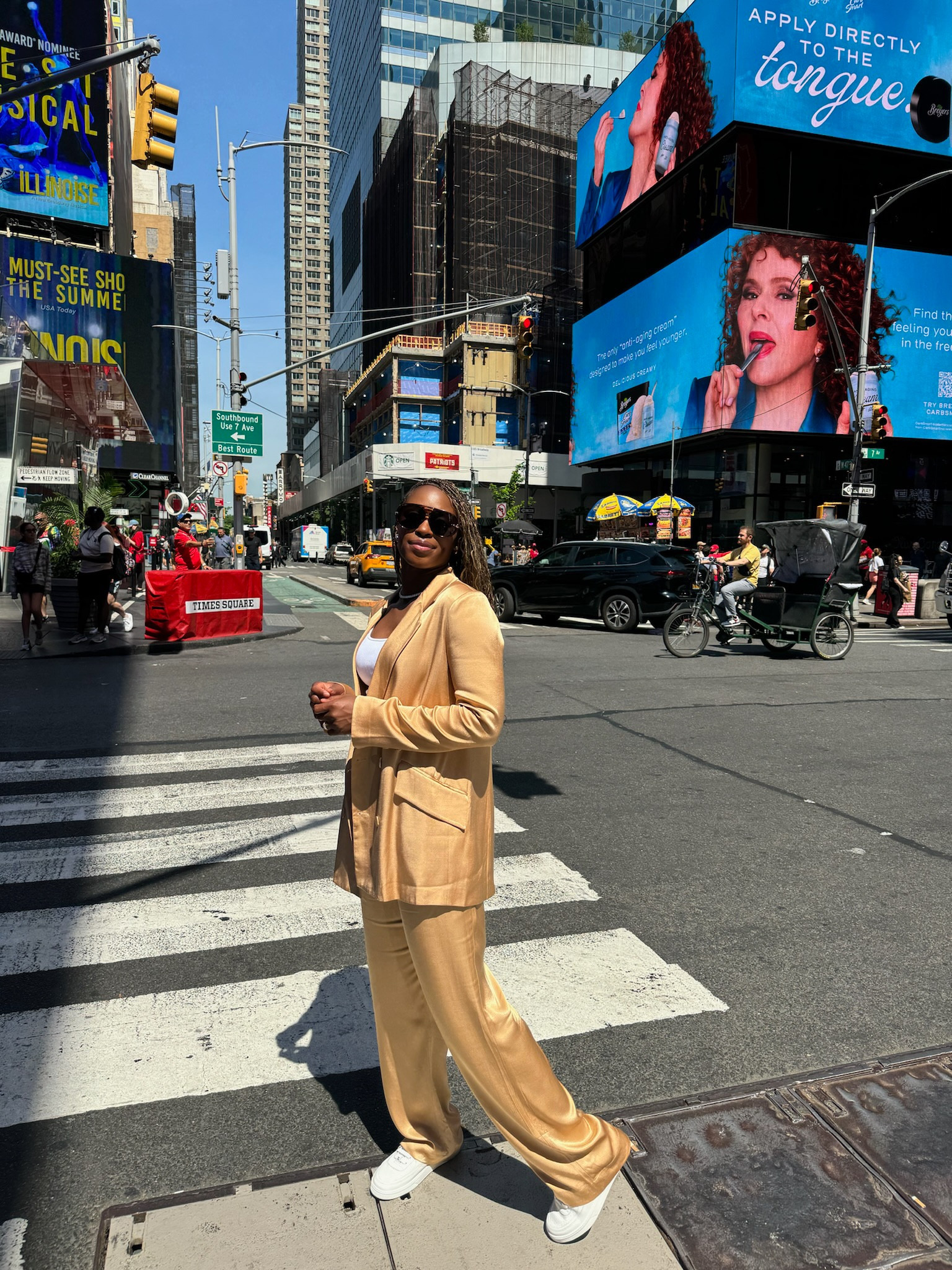 On the way to TODAY 

Suit is Shona Joy and sneakers are Chanel. I linked similar and available options!

#LTKStyleTip #LTKTravel #LTKWorkwear