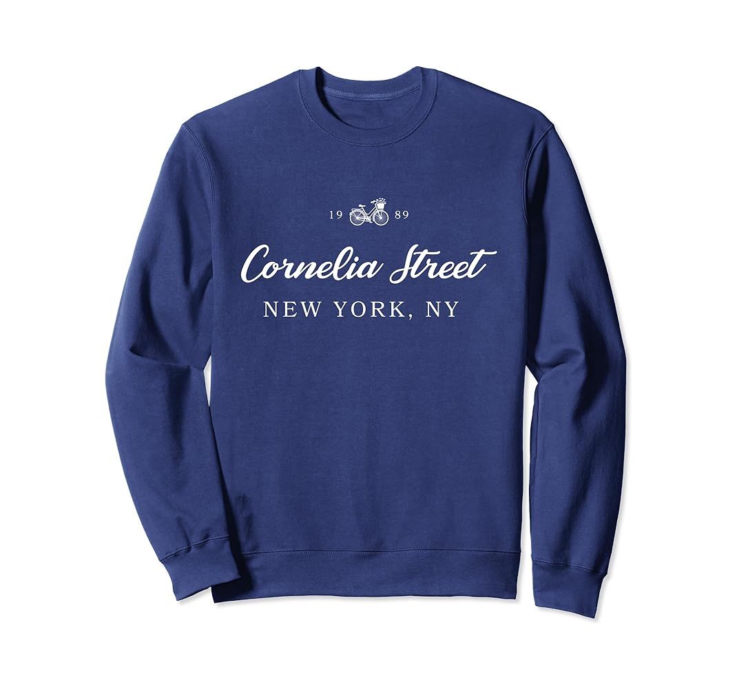 Cornelia Street New York NYC, Bike Floral Sweatshirt | Amazon (US)